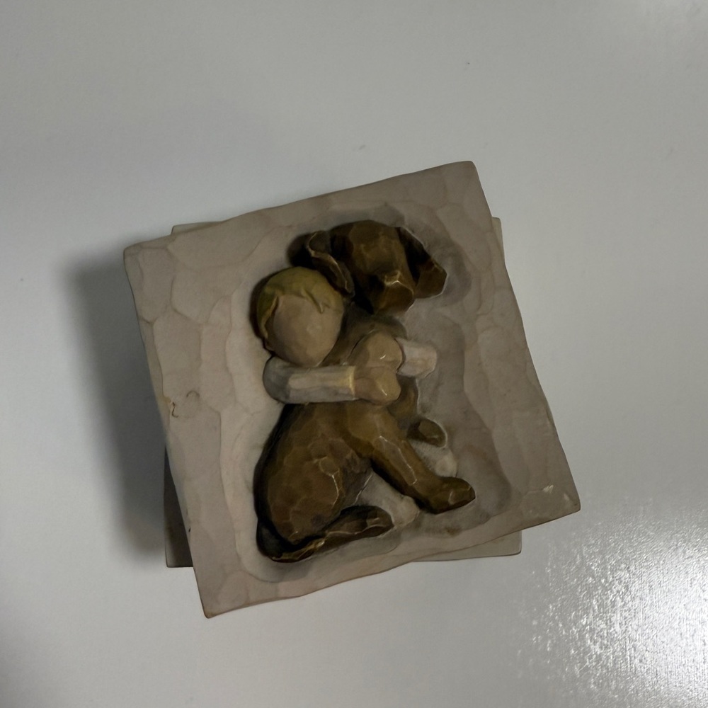 Willow Tree Dog Box - Trinket Dish